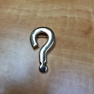 Gold Question Mark Pin